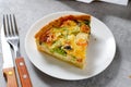 Quiche with Vegetables, Homemade Open Pie, Savory Tart