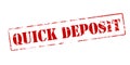 Quick deposit Royalty Free Stock Photo