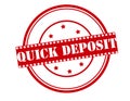 Quick deposit Royalty Free Stock Photo
