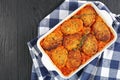 Quick and easy couscous fish patties Royalty Free Stock Photo