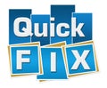 Quick Fix Blue Squares Stripes Royalty Free Stock Photo