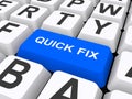 Quick fix keyboard button Royalty Free Stock Photo