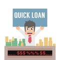 Quick loan offer concept