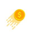 quick money logo vector design. fast money icon illustration Royalty Free Stock Photo