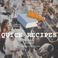 Quick Recipes Menu Cooking Food Concept Royalty Free Stock Photo