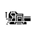 quick release vice glyph icon vector illustration Royalty Free Stock Photo