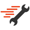 Raster Quick Repair Flat Icon Image