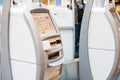 Quick self check in automates at the airport