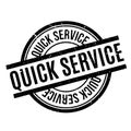 Quick Service rubber stamp