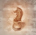 Chess Knight Figure Royalty Free Stock Photo