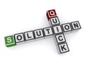 Quick solution crosswords Royalty Free Stock Photo