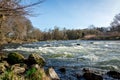 A quick stream of river Don in Seaton park, Aberdeen