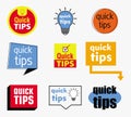 Quick tips banner or help full banner for books, magazine, website and other material printing.