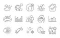 Quick tips, Employees wealth and Stay home icons set. Vector