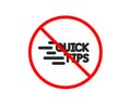 Quick tips icon. Helpful tricks sign. Vector