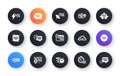Quick tips icons. Helpful tricks, Solution and Quickstart guide. Classic icon set. Vector Royalty Free Stock Photo