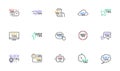 Quick tips line icons. Helpful tricks, Solution and Quickstart guide. Linear icon set. Vector Royalty Free Stock Photo