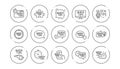 Quick tips line icons. Helpful tricks, Solution and Quickstart guide. Linear icon set. Vector Royalty Free Stock Photo