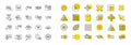 Quick tips line icons. Set of Helpful tricks, Solution and Quickstart guide. Design elements. Vector Royalty Free Stock Photo