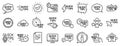 Quick tips line icons. Set of Helpful tricks, Solution and Quickstart guide. Vector