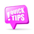 Quick tips pin icon