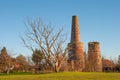 Quicklime kilns at Boesdal Limestone Quarry Royalty Free Stock Photo