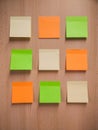Quickly notes sheets. Post-it Royalty Free Stock Photo