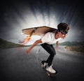 Quickly skate Royalty Free Stock Photo
