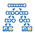 quicksort algorithm icon doodle illustration Royalty Free Stock Photo