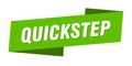 quickstep banner template. quickstep ribbon label. Royalty Free Stock Photo