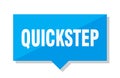 Quickstep price tag Royalty Free Stock Photo