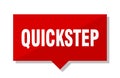 Quickstep price tag Royalty Free Stock Photo