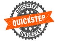 Quickstep stamp. quickstep grunge round sign. Royalty Free Stock Photo