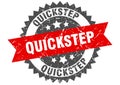 quickstep stamp. quickstep grunge round sign. Royalty Free Stock Photo