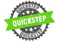 quickstep stamp. quickstep grunge round sign. Royalty Free Stock Photo