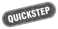 quickstep sign. quickstep grunge stamp. Royalty Free Stock Photo