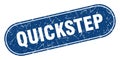 quickstep sign. quickstep grunge stamp. Royalty Free Stock Photo