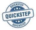 quickstep stamp. quickstep round grunge sign. Royalty Free Stock Photo