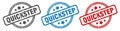 quickstep stamp. quickstep round isolated sign. Royalty Free Stock Photo
