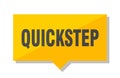 Quickstep price tag Royalty Free Stock Photo