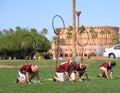 USA, AZ: Rare Sport - Quidditch >Brooms up! Royalty Free Stock Photo