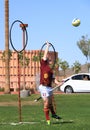 USA, AZ: Rare Sport - Quidditch > Keeper Catching Royalty Free Stock Photo