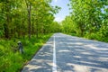 A quiet asphalt road in countryside