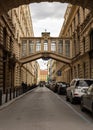 Quiet autumn old street of Prague Royalty Free Stock Photo