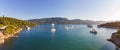 Quiet bay at Poros island, Greece Royalty Free Stock Photo