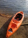 Quiet Boat in Summer Lake