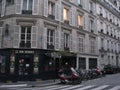 A quiet cafe corner in Paris