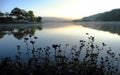 Quiet, peaceful scenery of Than Tho lake, Da Lat Royalty Free Stock Photo