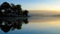 Quiet, peaceful scenery of Than Tho lake, Da Lat Royalty Free Stock Photo