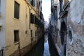 Quiet canal in the centre of Venice Royalty Free Stock Photo